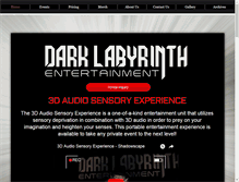 Tablet Screenshot of darklabyrinthentertainment.com